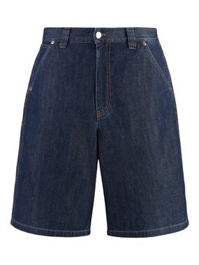 PRADA CHAMBRAY BERMUDA SHORTS